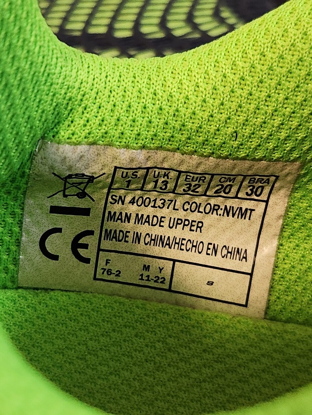 Skechers Kids Navy, Lime & Orange Light-Up Sneakers - Picture 6 of 6